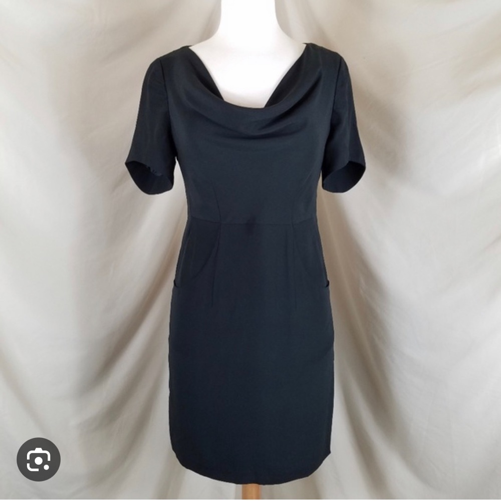 Shipley & Halmos Black silk dress